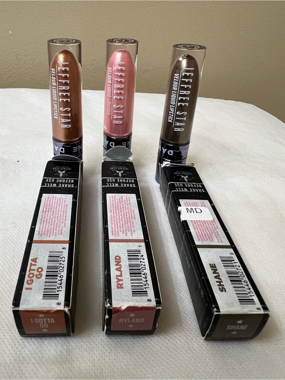 Jeffrey Star BundleOf 3 Velour Liquid Lipstick NWt